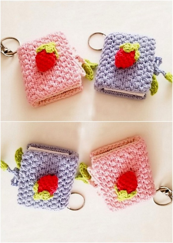 Crochet Amigurumi Bookish Keychain