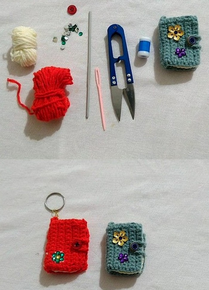 Mini Book Keychain Charm