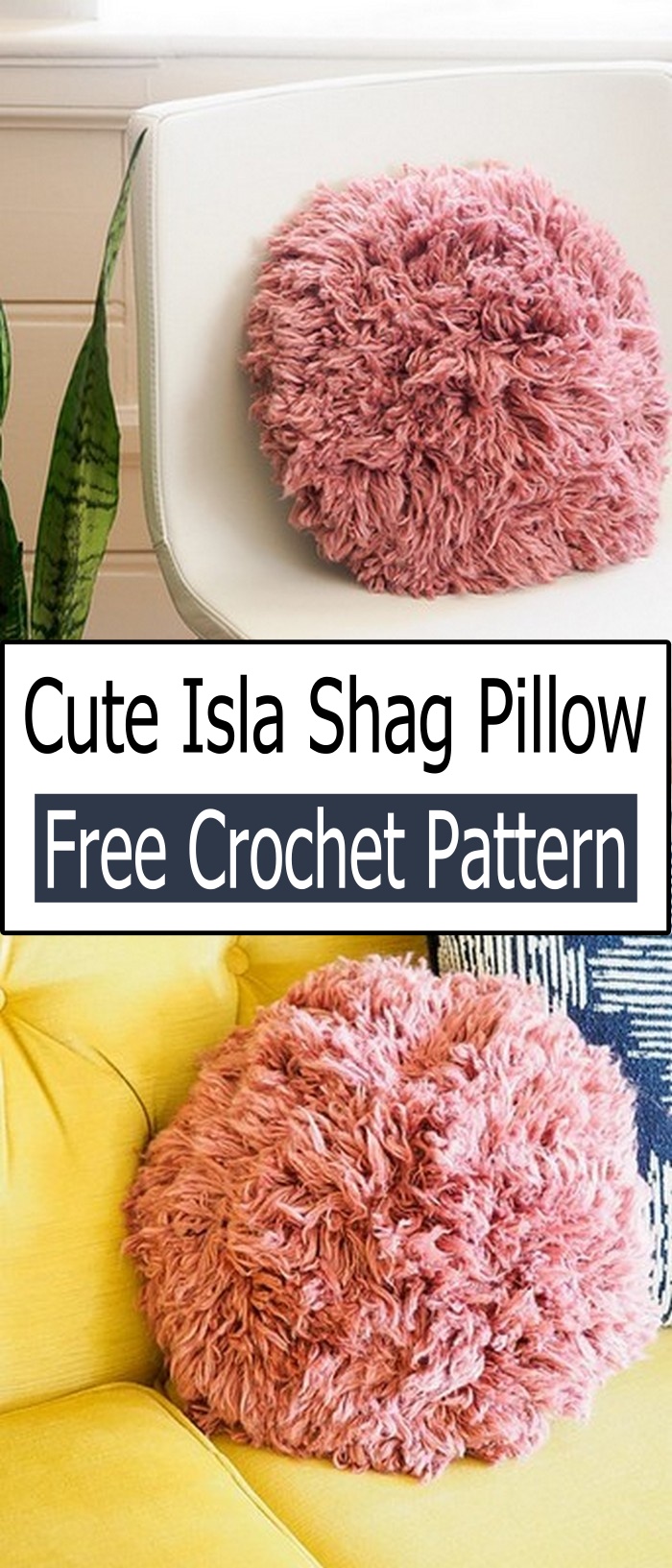 Cute Isla Shag Pillow