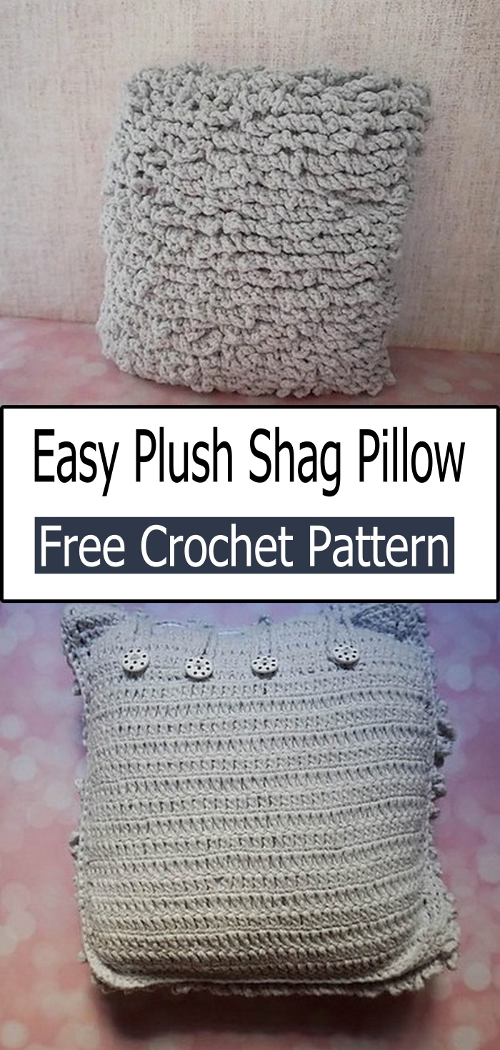 Easy Plush Shag Pillow