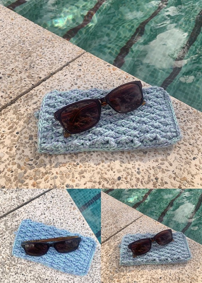 Pool Ripple Sunglasses Case