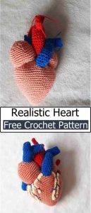 Crochet Realistic Heart
