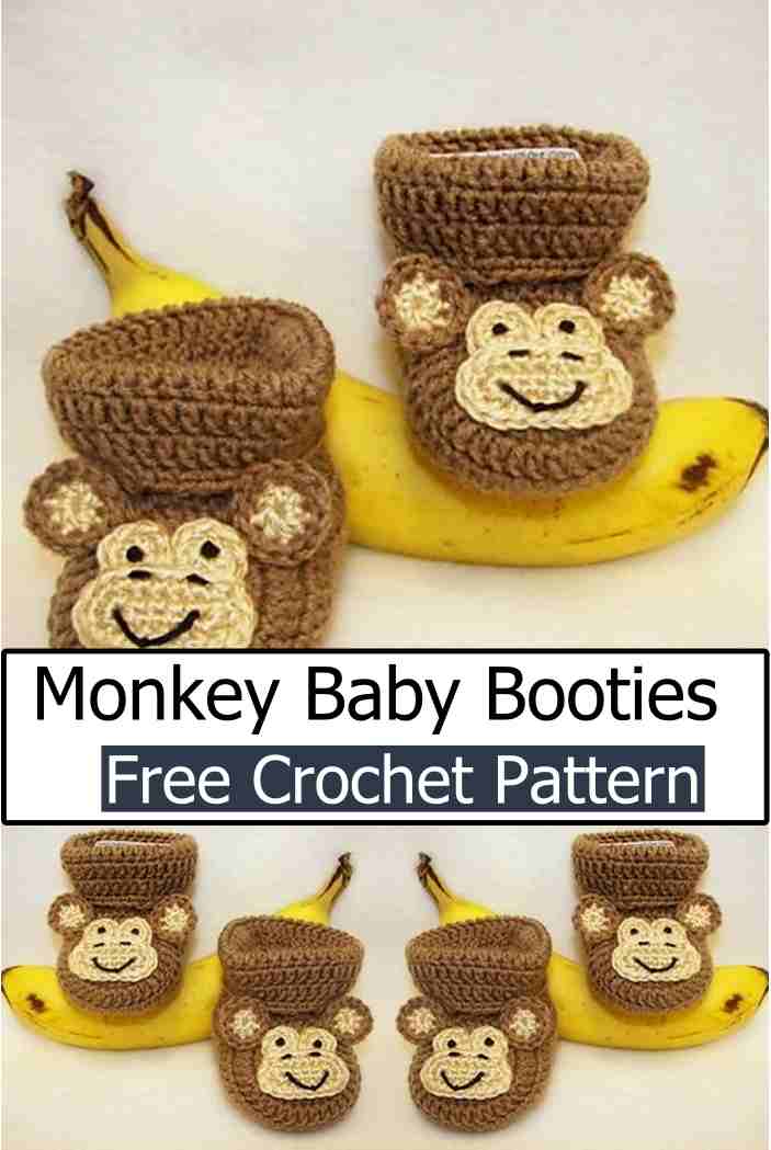 Monkey Baby Booties