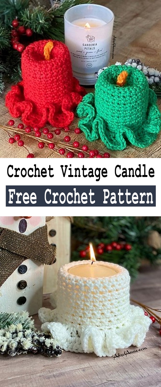 Crochet Vintage Candle