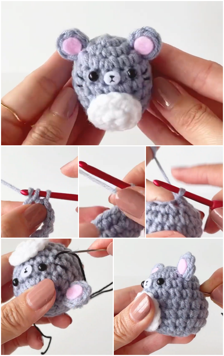 Step By Step Crochet Tiny Mouse Amigurumi