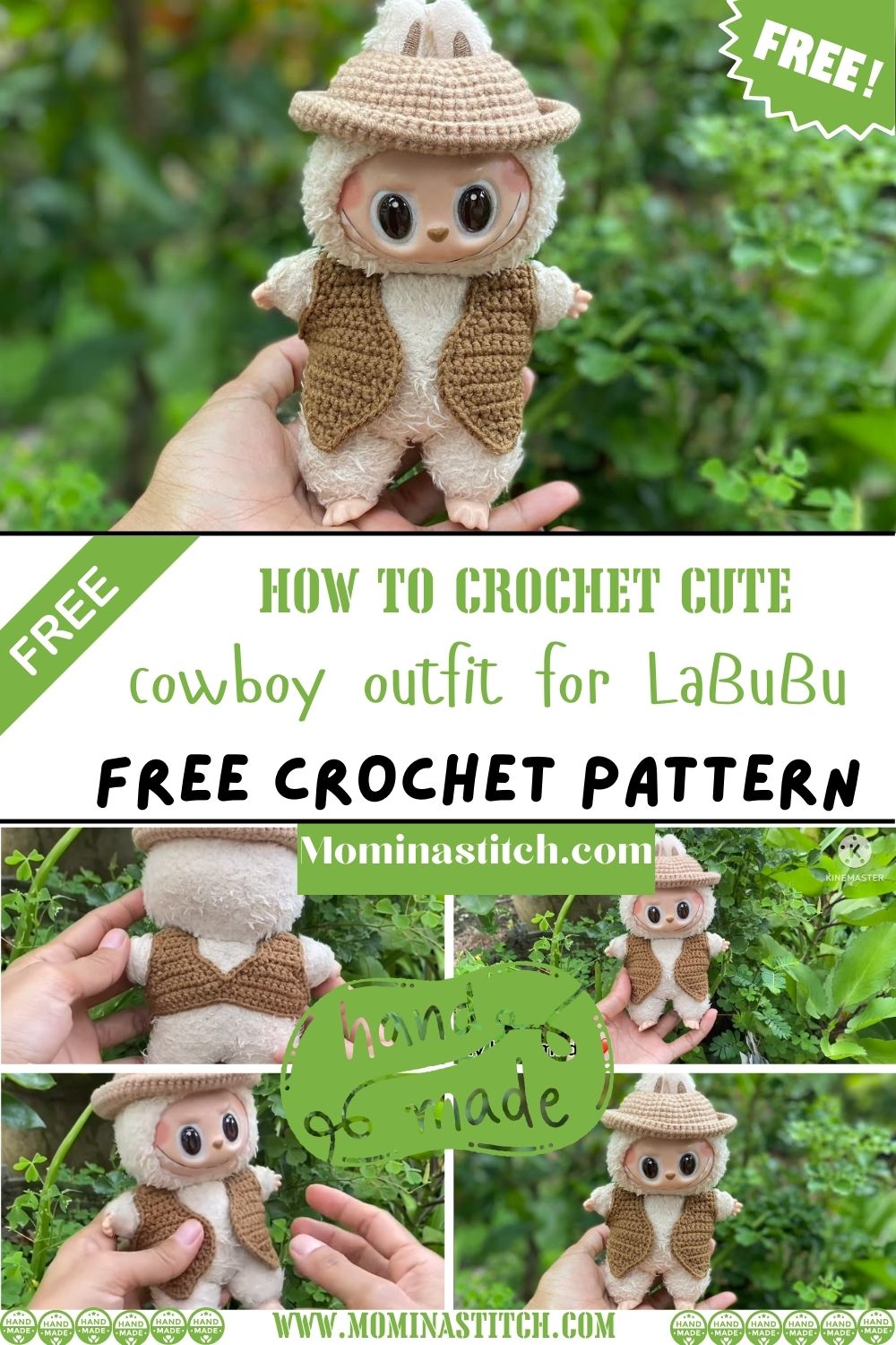 How to Crochet Adorable Cowboy Outfit for LaBuBu Pattern Design