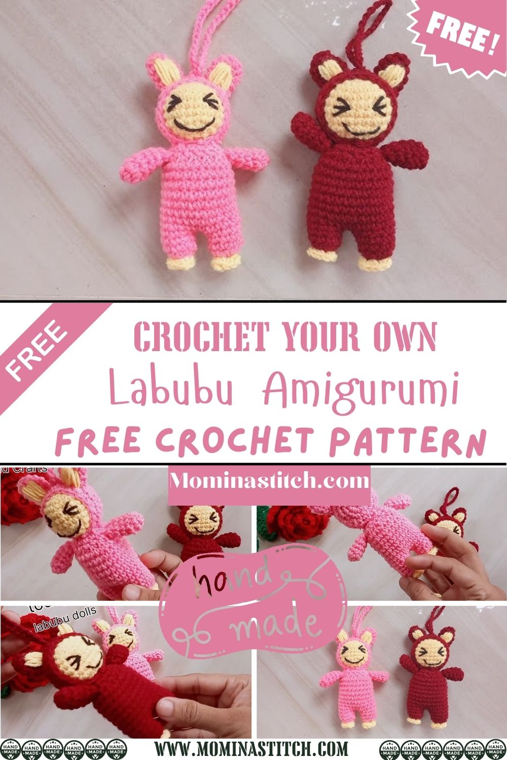 Must Make Crochet Your Own Labubu Amigurumi Pattern