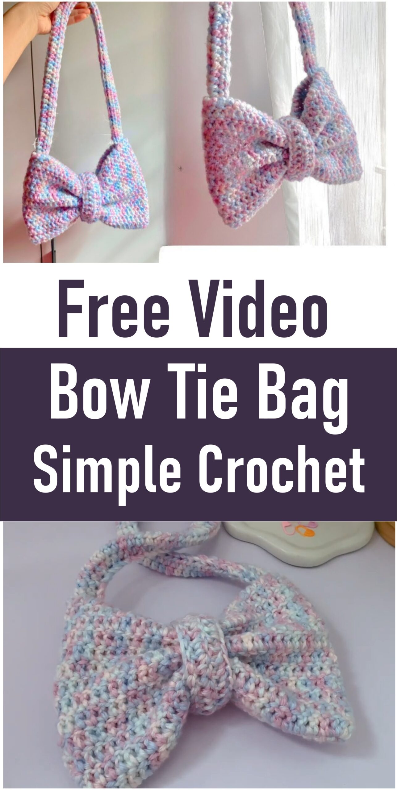 Bow Tie Bag Simple Crochet