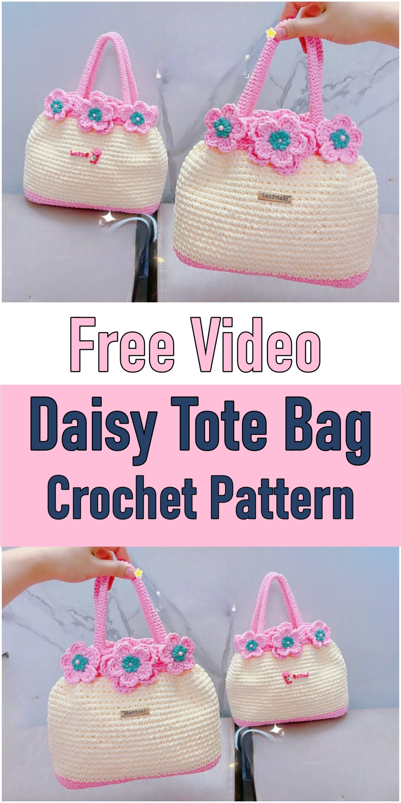 Daisy Tote Bag Crochet Pattern