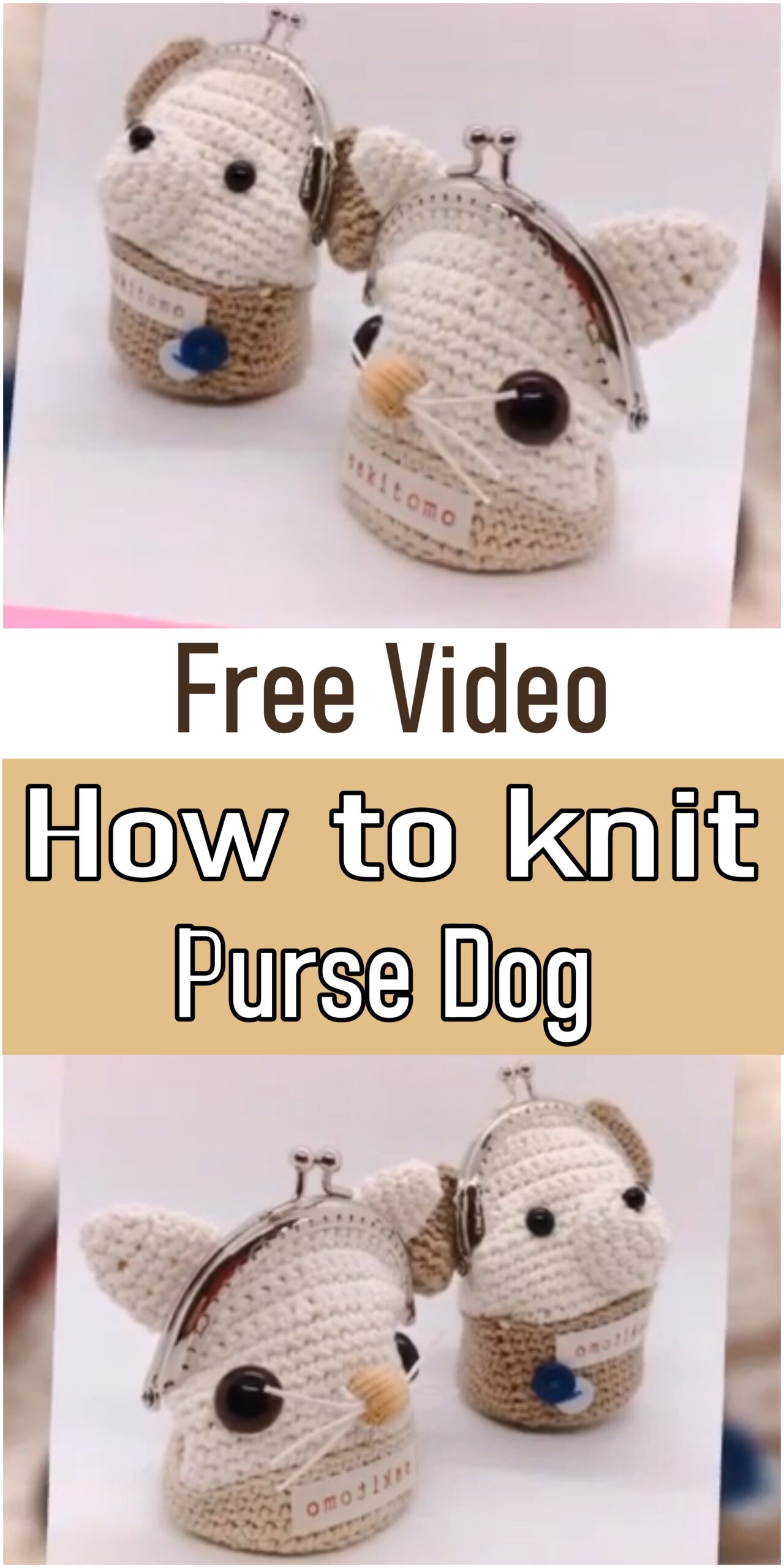 How to knit Purse Dog
