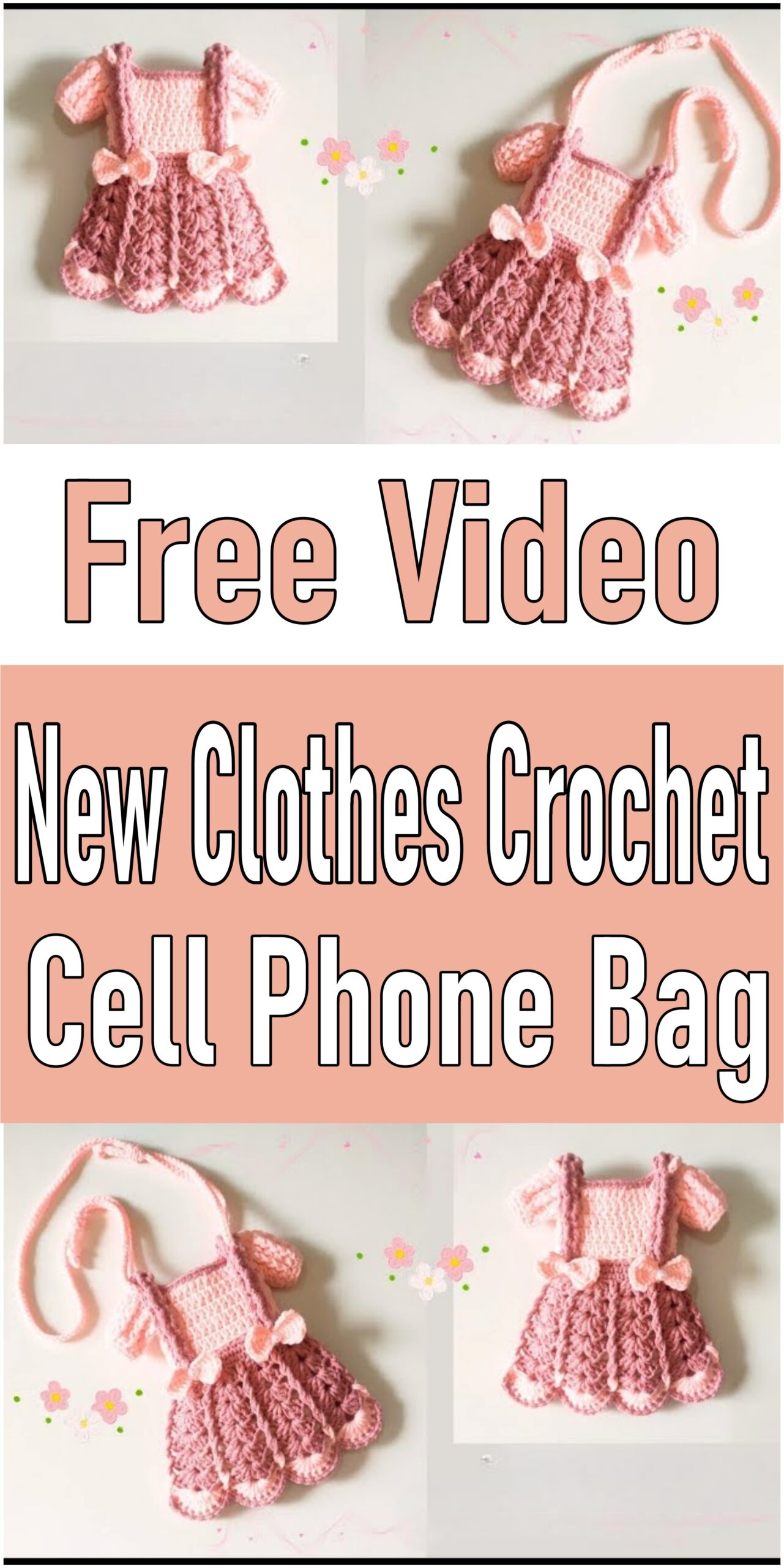 New Clothes Crochet Cell Phone Bag