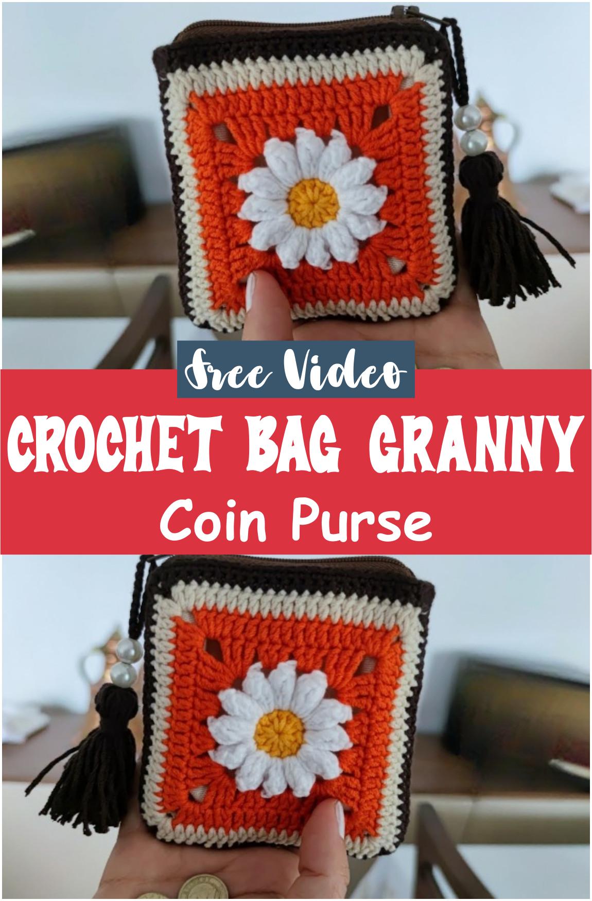 Crochet Bag Granny Coin Purse
