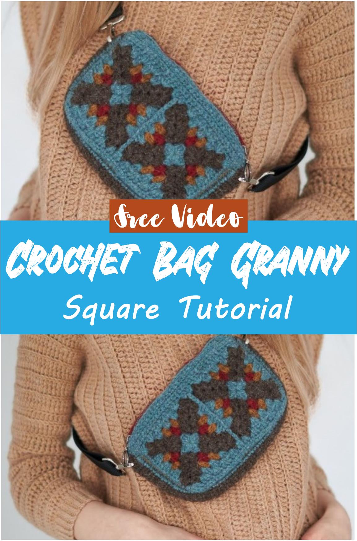 Crochet Bag Granny Square Tutorial