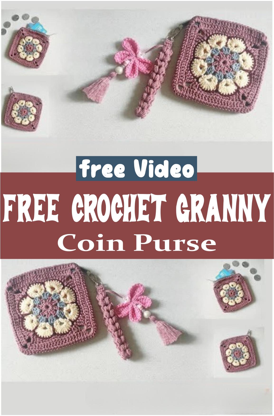 Free Crochet Granny Coin Purse