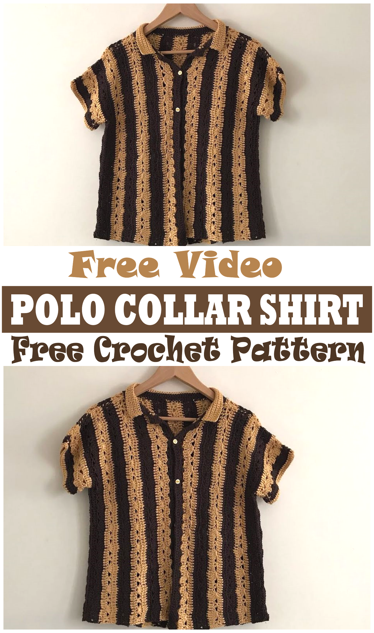 Create Your Own Stylish Crochet Polo Collar Shirt Pattern