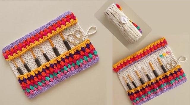 How to Free Crochet Multi-Pocket Organizer Pattern