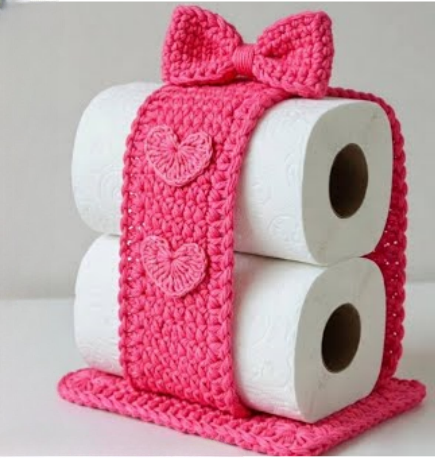 Free Crochet Toilet Paper Holder Patterns with Videos