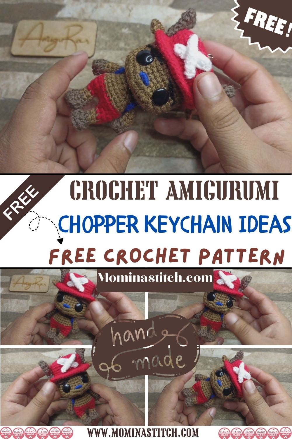 Easy and Quick Crochet Amigurumi Chopper Keychain Ideas