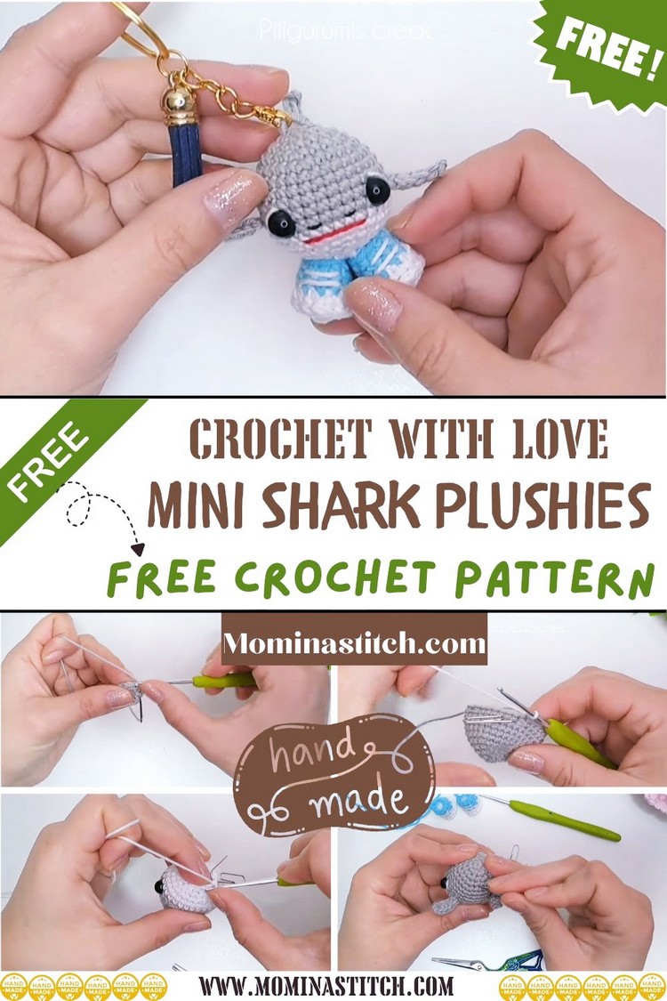 Adorable Mini Shark Plushies – Crochet with Love