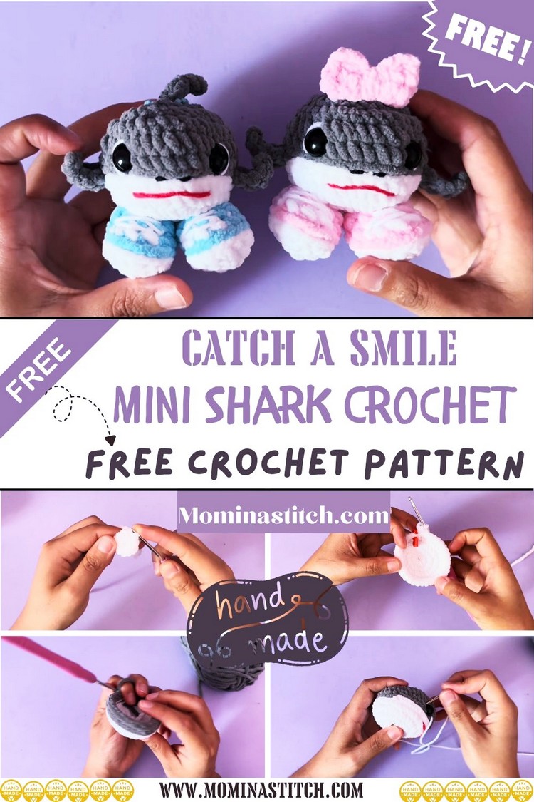 Catch a Smile Mini Shark Crochet Tutorial