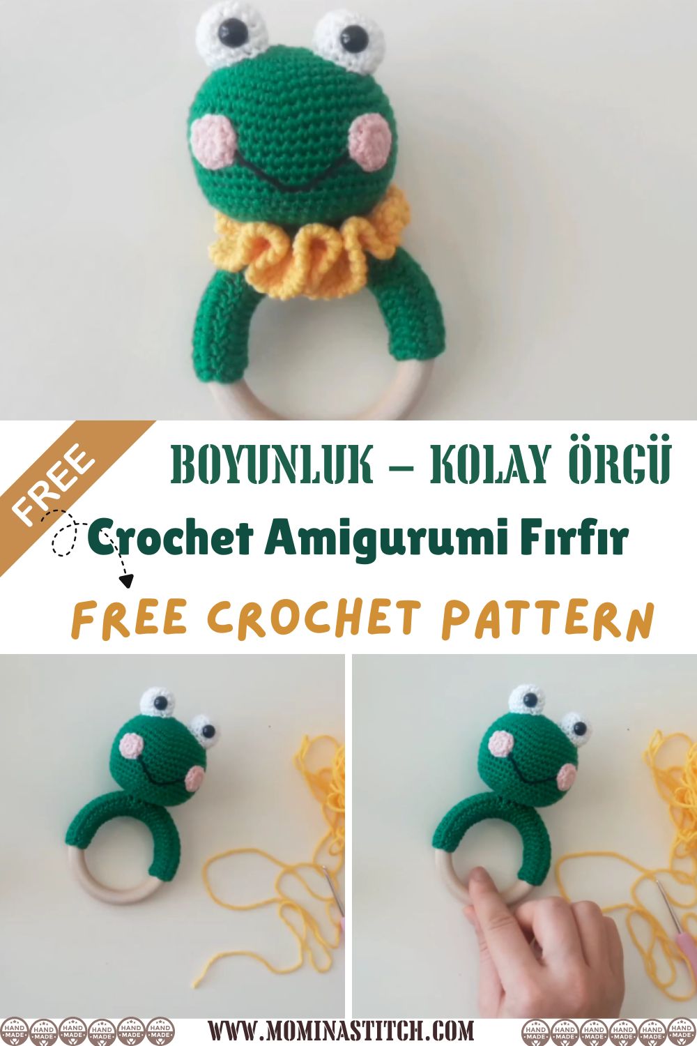 Crochet Amigurumi Fırfır Boyunluk – Kolay Örgü