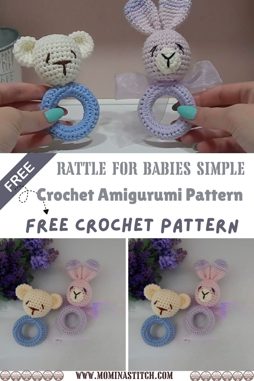 Crochet Rattle for Babies – Simple Amigurumi Toy Pattern