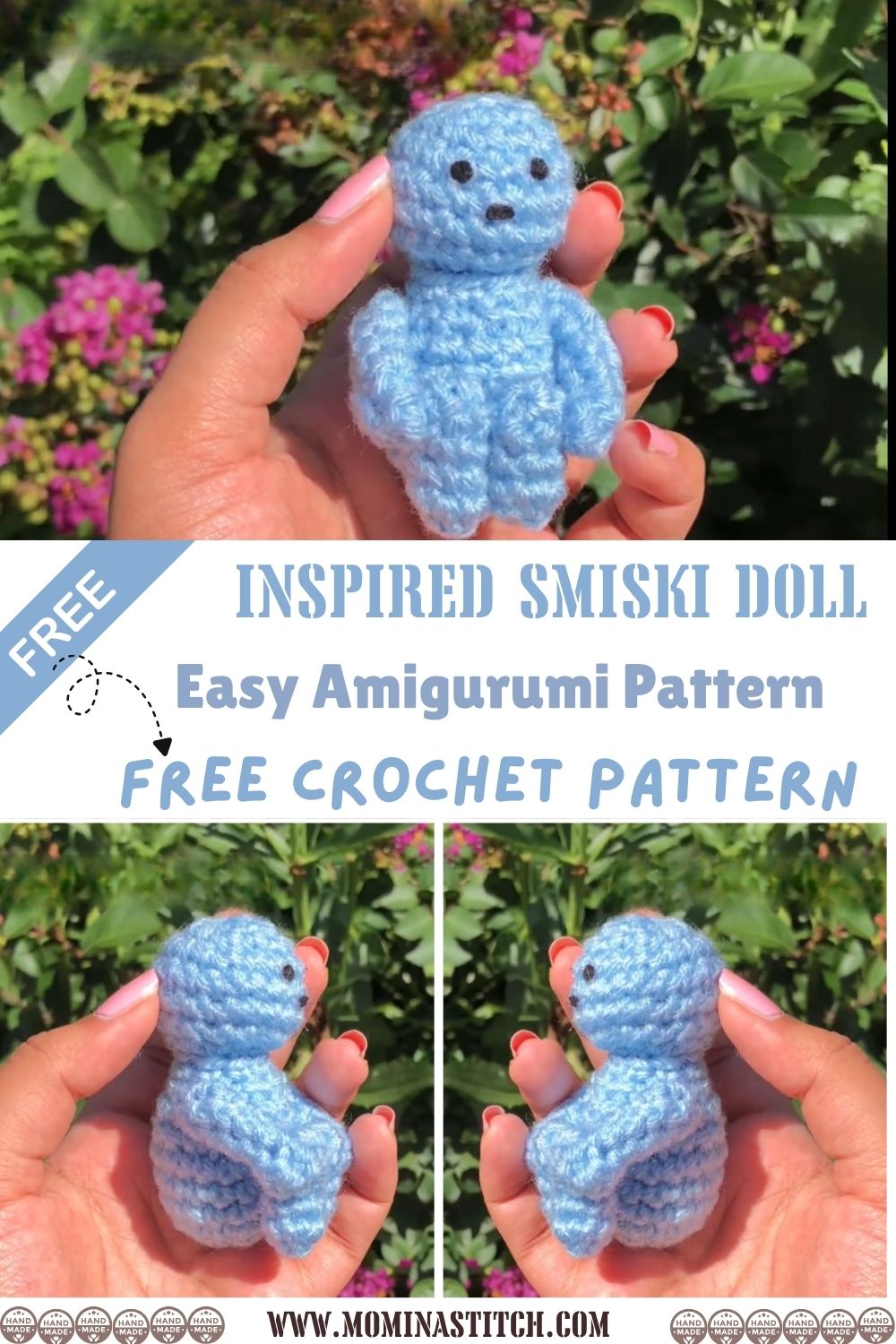 Crochet Smiski Doll DIY Easy Amigurumi Pattern