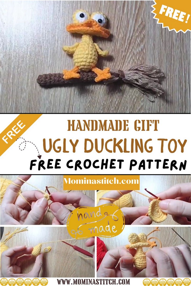 Handmade Gift Idea Crochet Ugly Duckling Toy