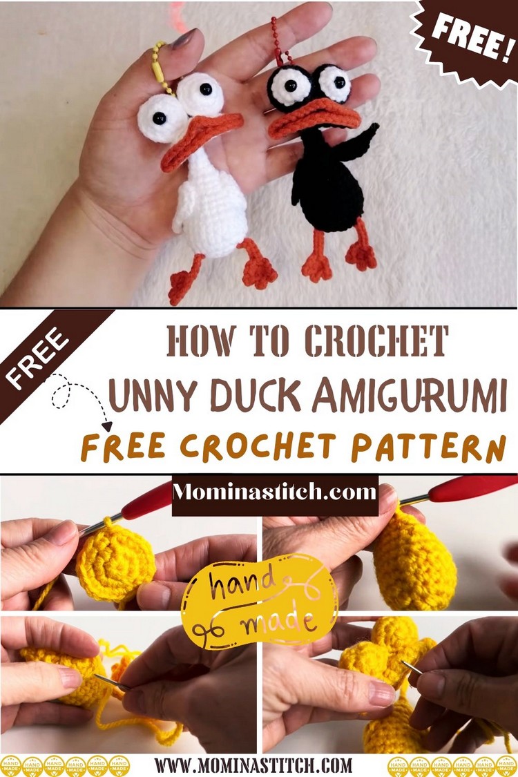 How To Crochet Funny Duck Amigurumi Step-by-Step Tutorial