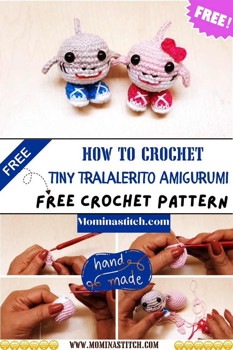 How To Crochet tiny tralalerito Amigurumi pattern