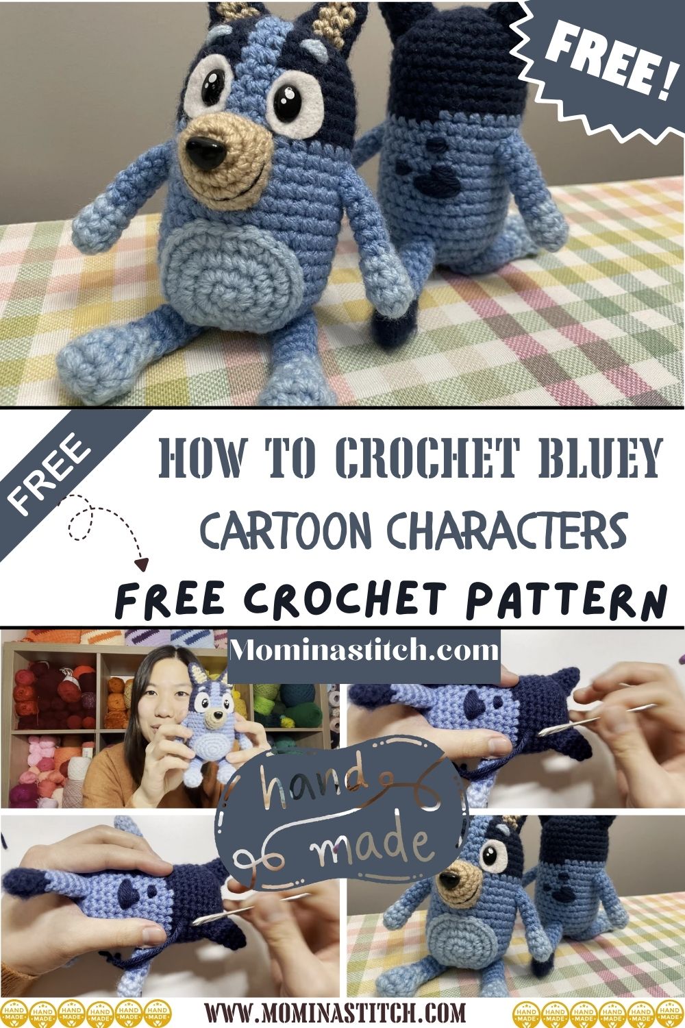 How to Crochet Bluey Delightful Cartoon Characters Pattern