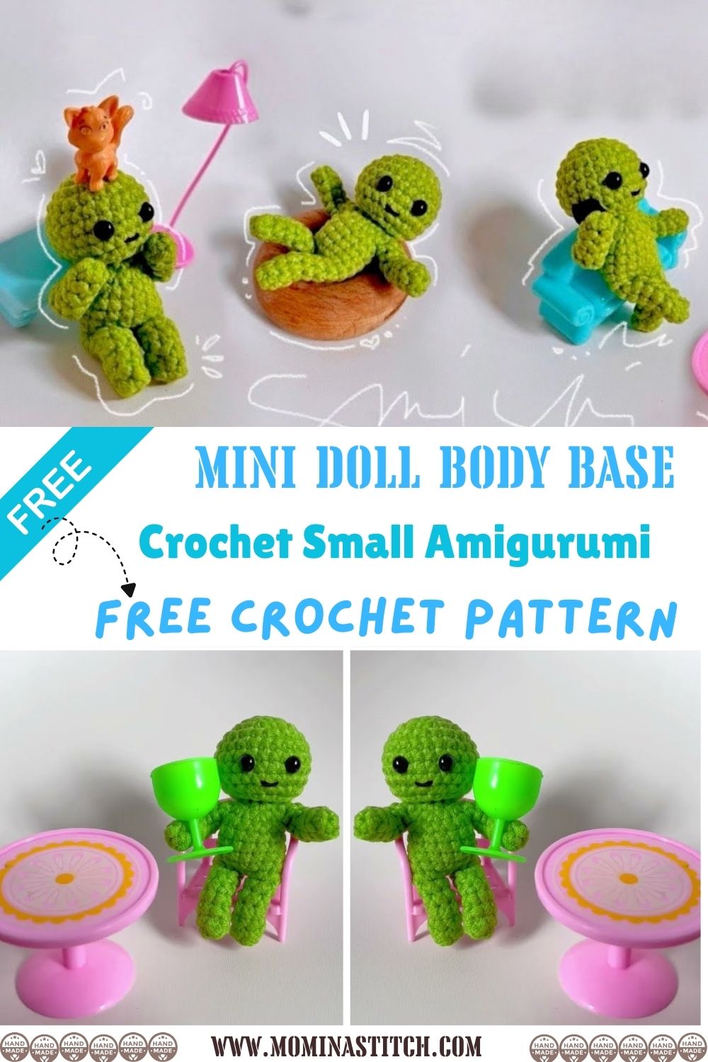 How to Make Doll Body Base Crochet Small Amigurumi