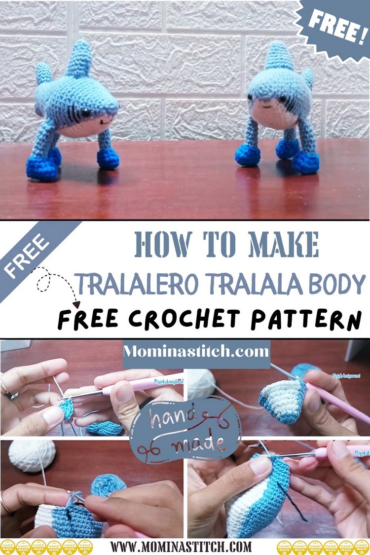 How to Make Tralalero Tralala Body Crochet Amigurumi