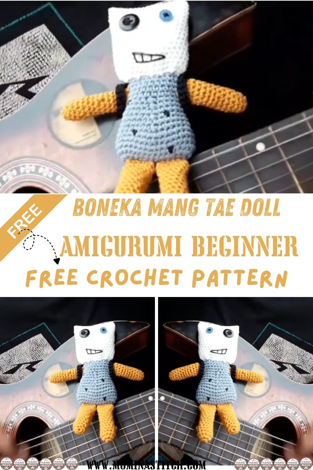 Crochet Boneka Mang Tae Doll Pattern Beginner Friendly Kpop Amigurumi