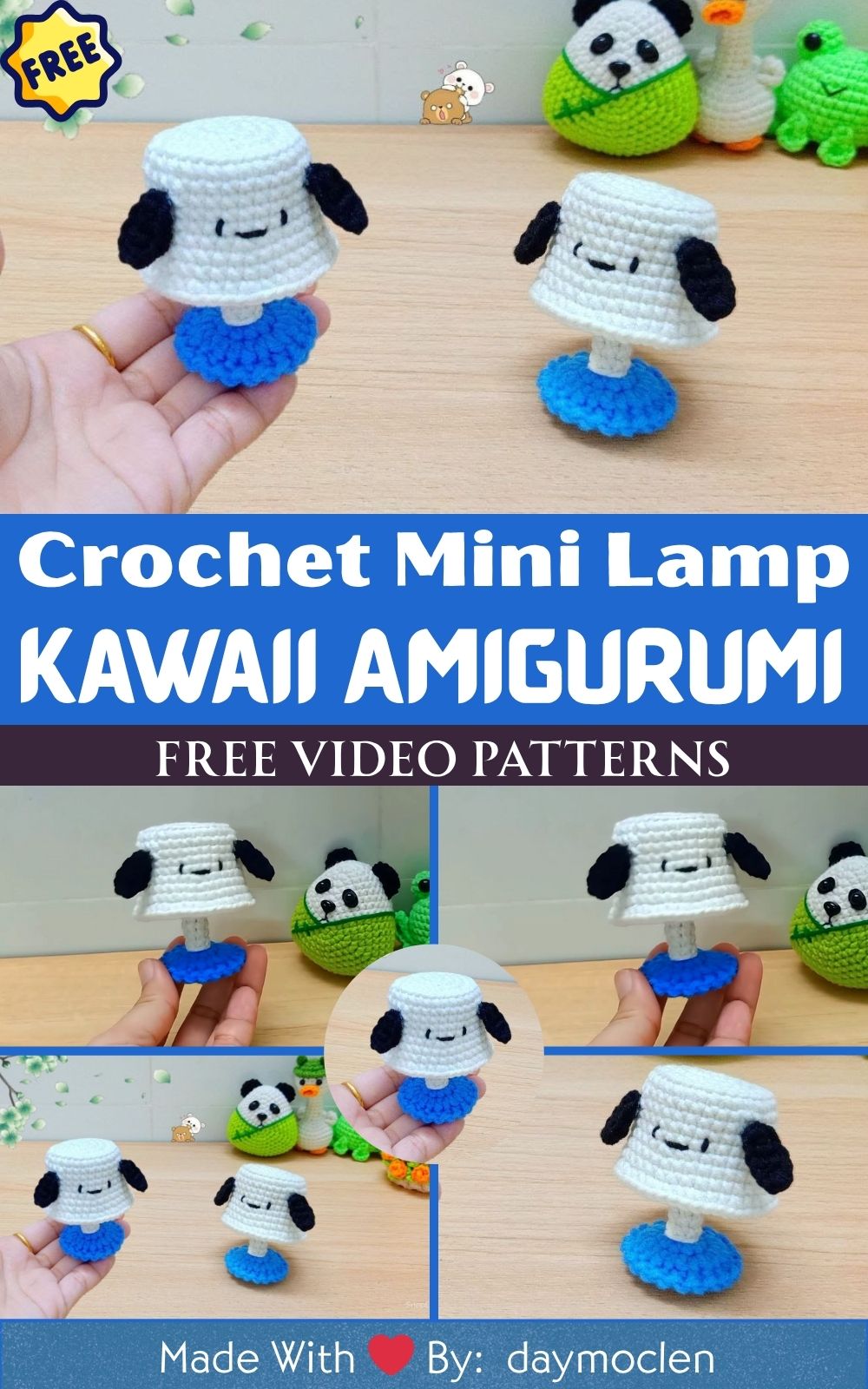 Crochet Mini Lamp Amigurumi – Kawaii & Easy DIY Pattern for Beginners