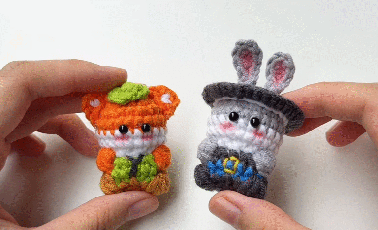 Crochet Zootopia’s Nick & Judy Amigurumi Pattern – Cute Plush Duo for Fan