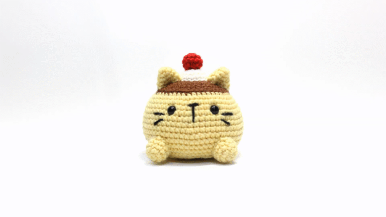 Cute Crochet Pudding Cat Amigurumi Pattern – Easy & Adorable DIY Toys
