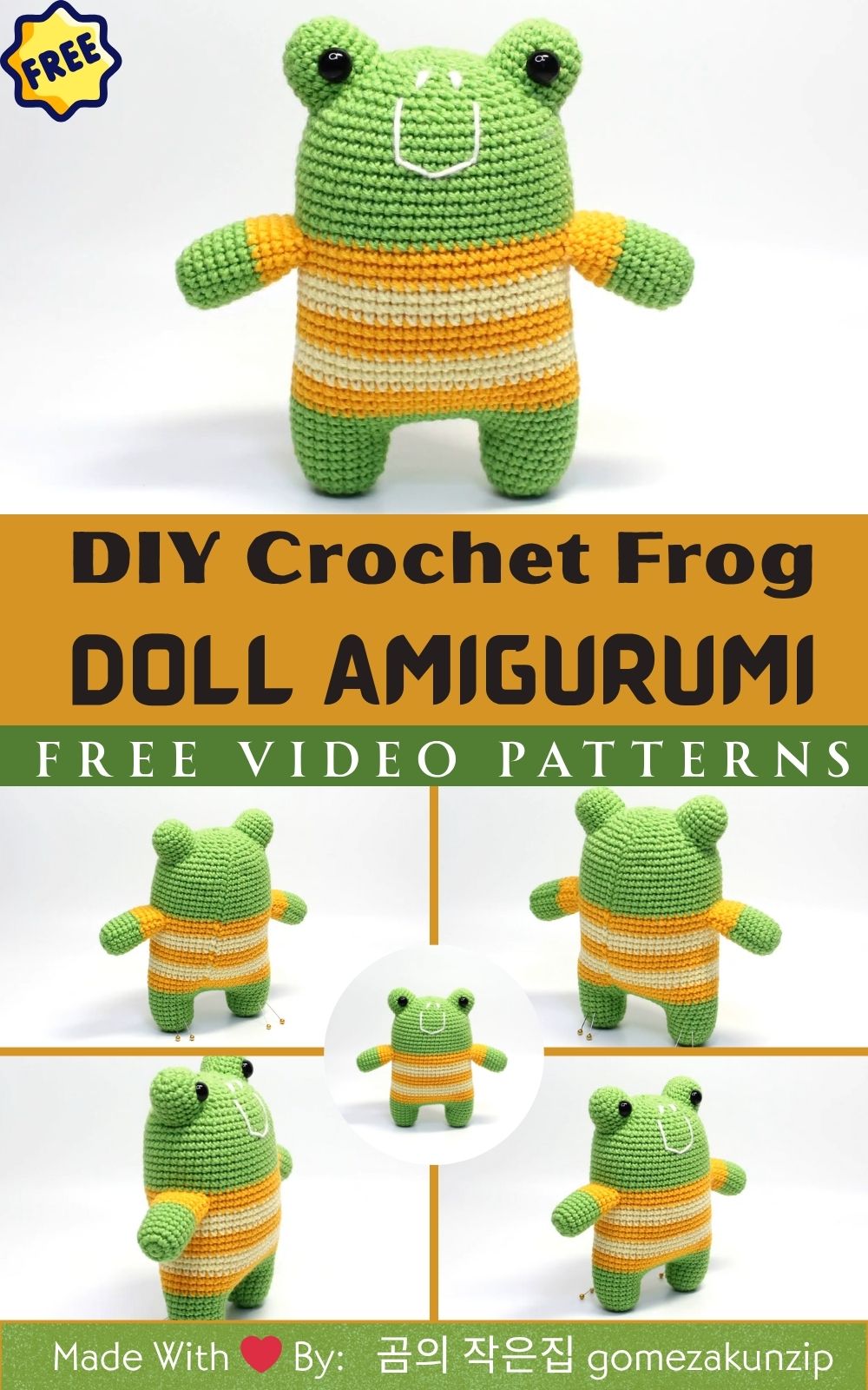 DIY Crochet Frog Amigurumi – Cute Frog Doll Toy Pattern & Tips
