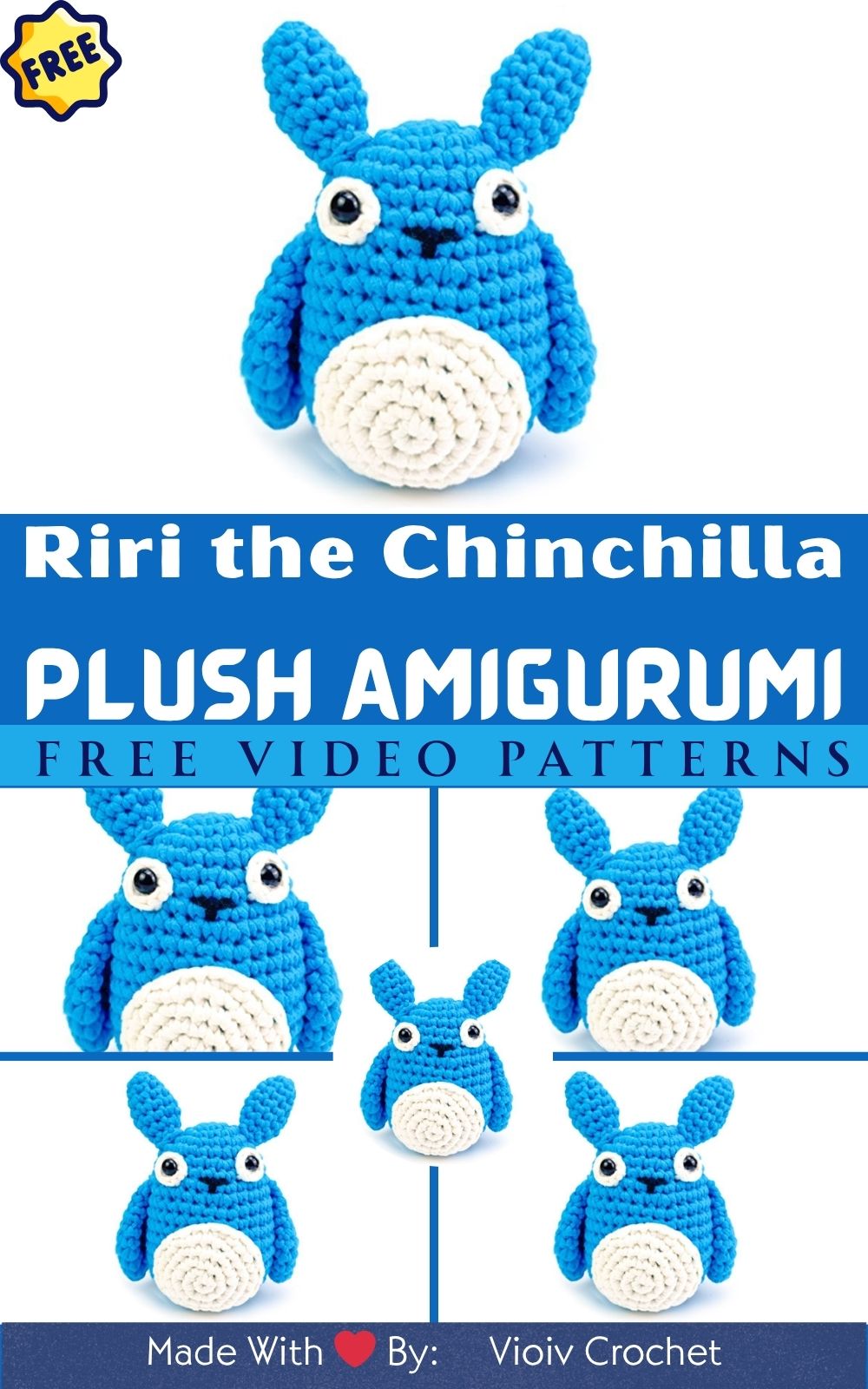Easy Crochet Riri the Chinchilla Perfect Gift for Pet Lovers