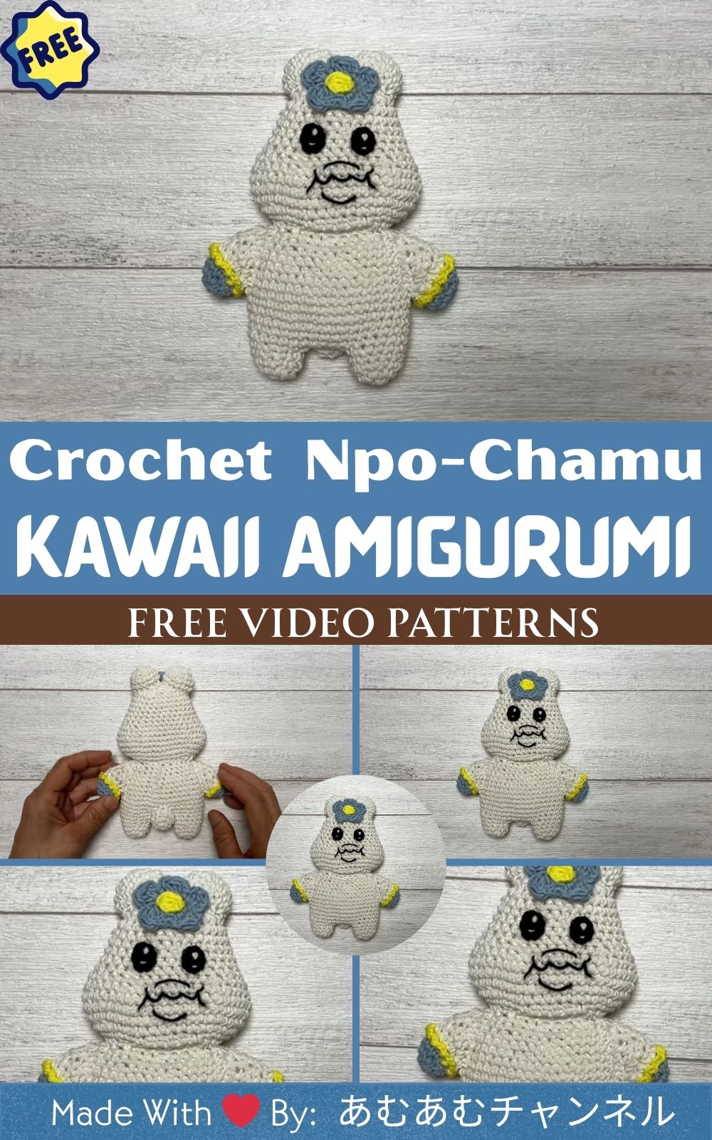 Make Your Own Crochet Npo-Chamu Amigurumi Pattern for Beginners