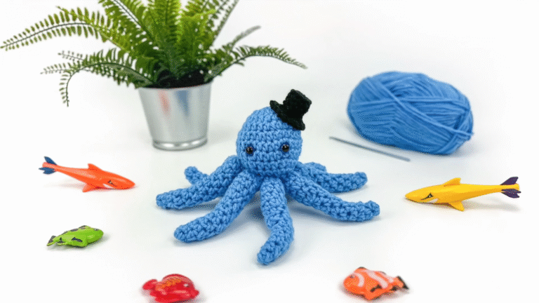 Cute Crochet Octopus Amigurumi Pattern for learners