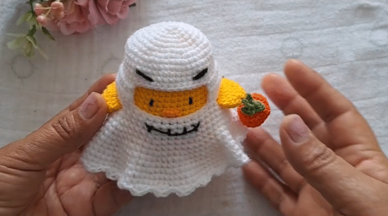 Crochet Ghost Costume Pattern for Baby Chick – DIY Halloween Outfit