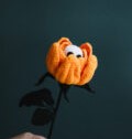Crochet Halloween Zombie Rose Floral for Spooky Season
