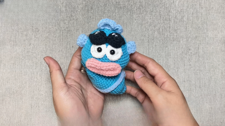 Free Crochet Hangyodon Amigurumi Pattern