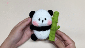DIY Crochet Panda Bamboo Amigurumi Pattern