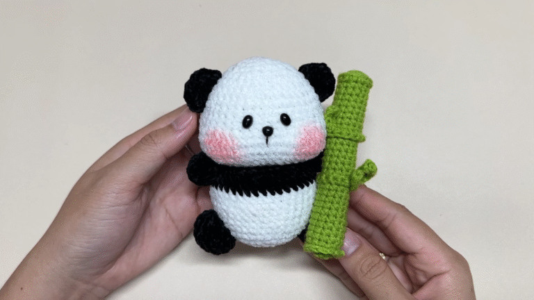 DIY Crochet Panda Bamboo Amigurumi Pattern