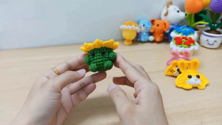 Vibrant Cute Crochet Sunflower Plush Amigurumi Pattern