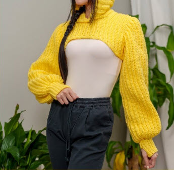 Your First Fashion Piece Free Crochet Sleeves Shrug For Beginners