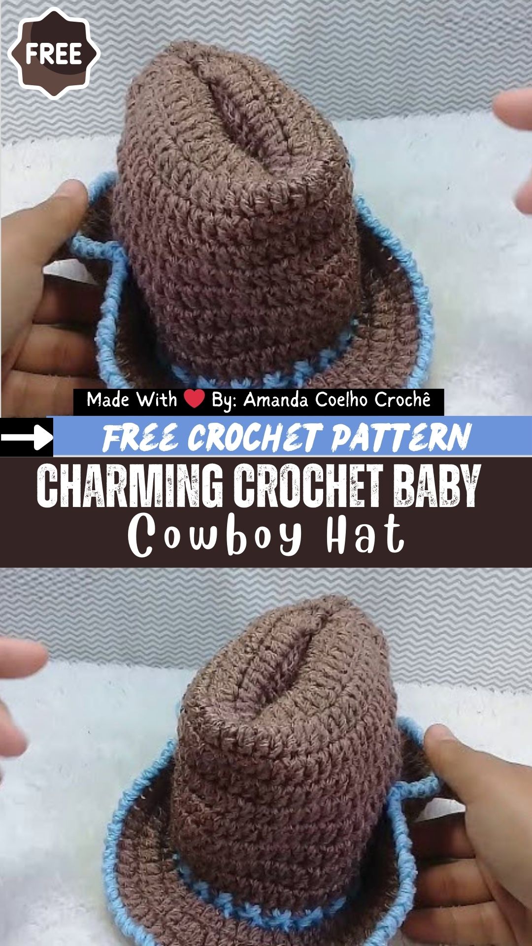 Charming Crochet Baby Cowboy Hat Pattern