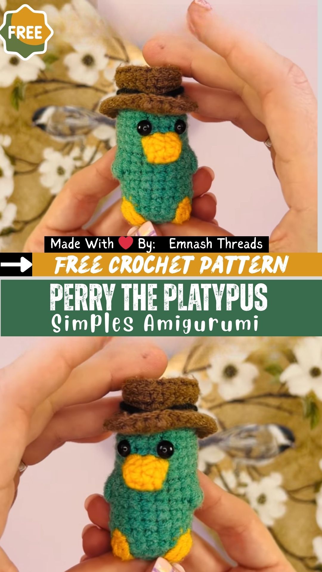 Immaculate Crochet Simple Perry the Platypus Amigurumi Pattern